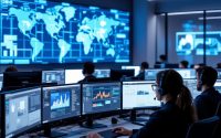 Число операторов и количество мониторов для охранного видеонаблюдения в режиме реального времени